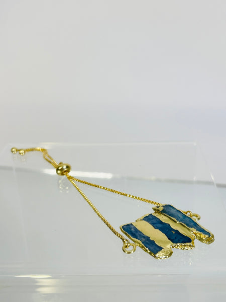 ・゚✧*・゚* SOLD OUT *・゚*✧・゚     Kyanite Trio Bracelet in Gold