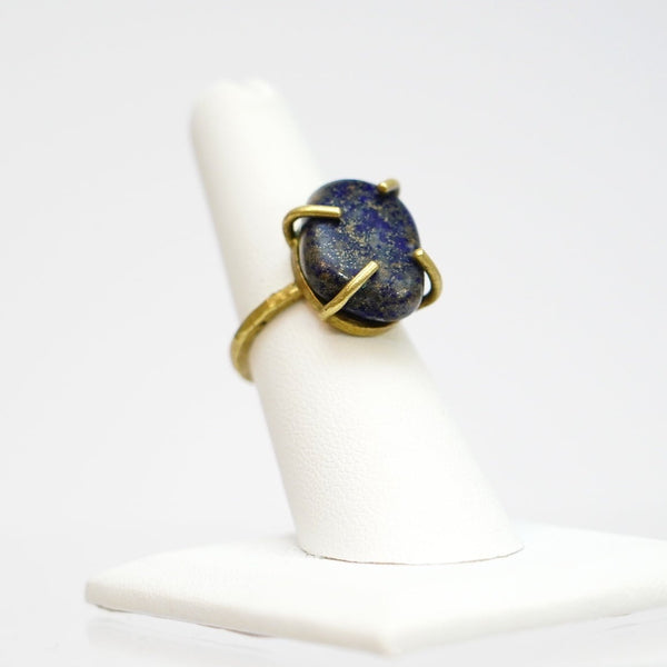 ･ﾟ✧*･ﾟ* SOLD OUT *･ﾟ*✧･ﾟ     Lapis Lazuli Ring in Antique Brass